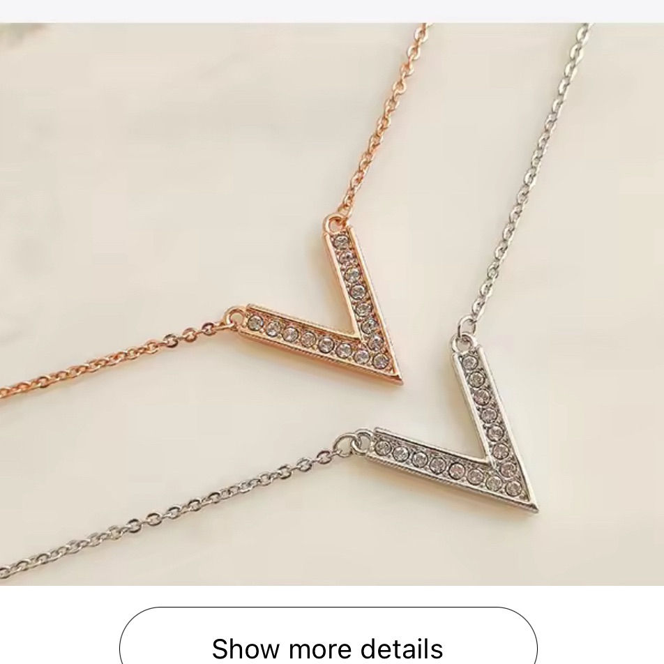Victory Pendant Necklace 18kgp New